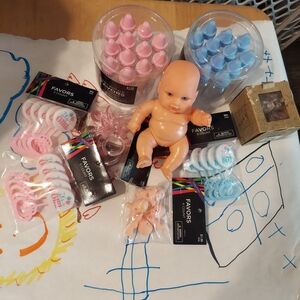 Baby Shower Party Supplies Set - Pink and Blue